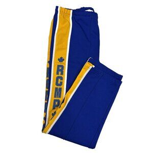 Vintage Pace Setter RCMP Track Pants Men M Blue Yellow Canada